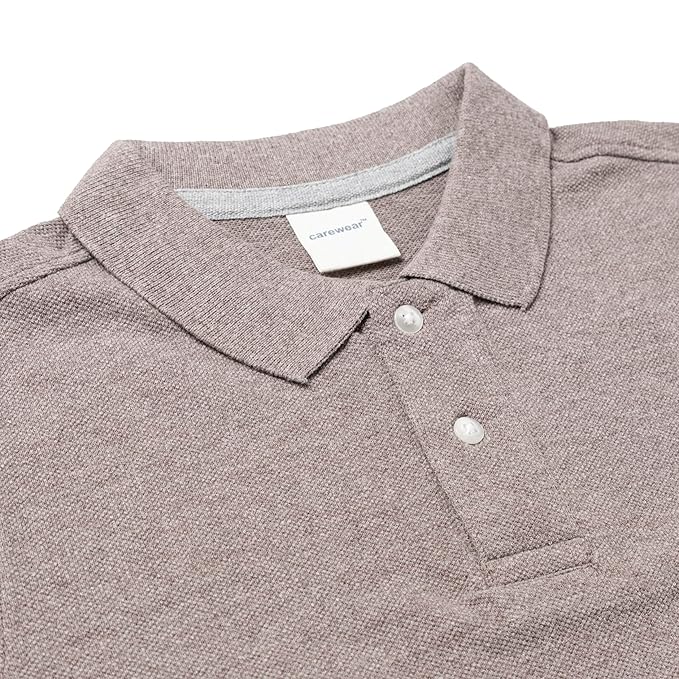 Kids Polo Combo x 2 (4 - 14 Years) - Brown Melange / Sunlight Yellow