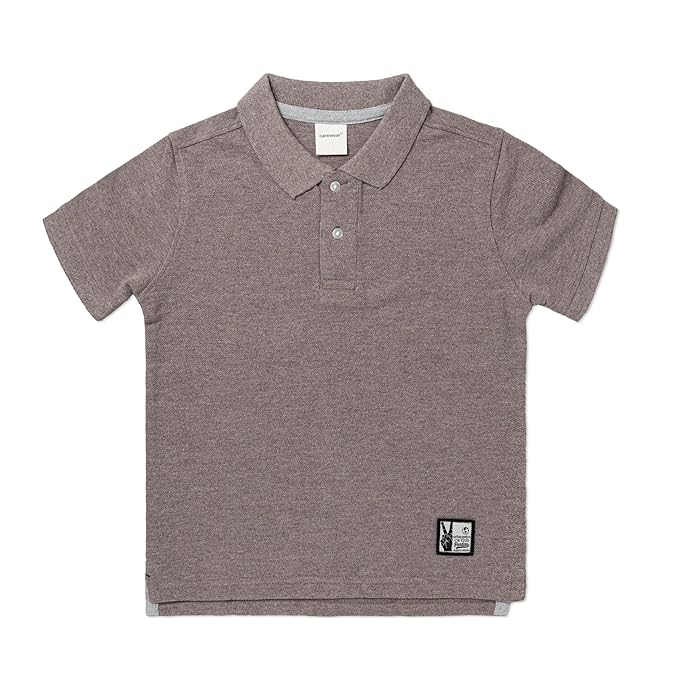 Kids Polo Combo x 2 (4 - 14 Years) - Brown Melange / Sunlight Yellow