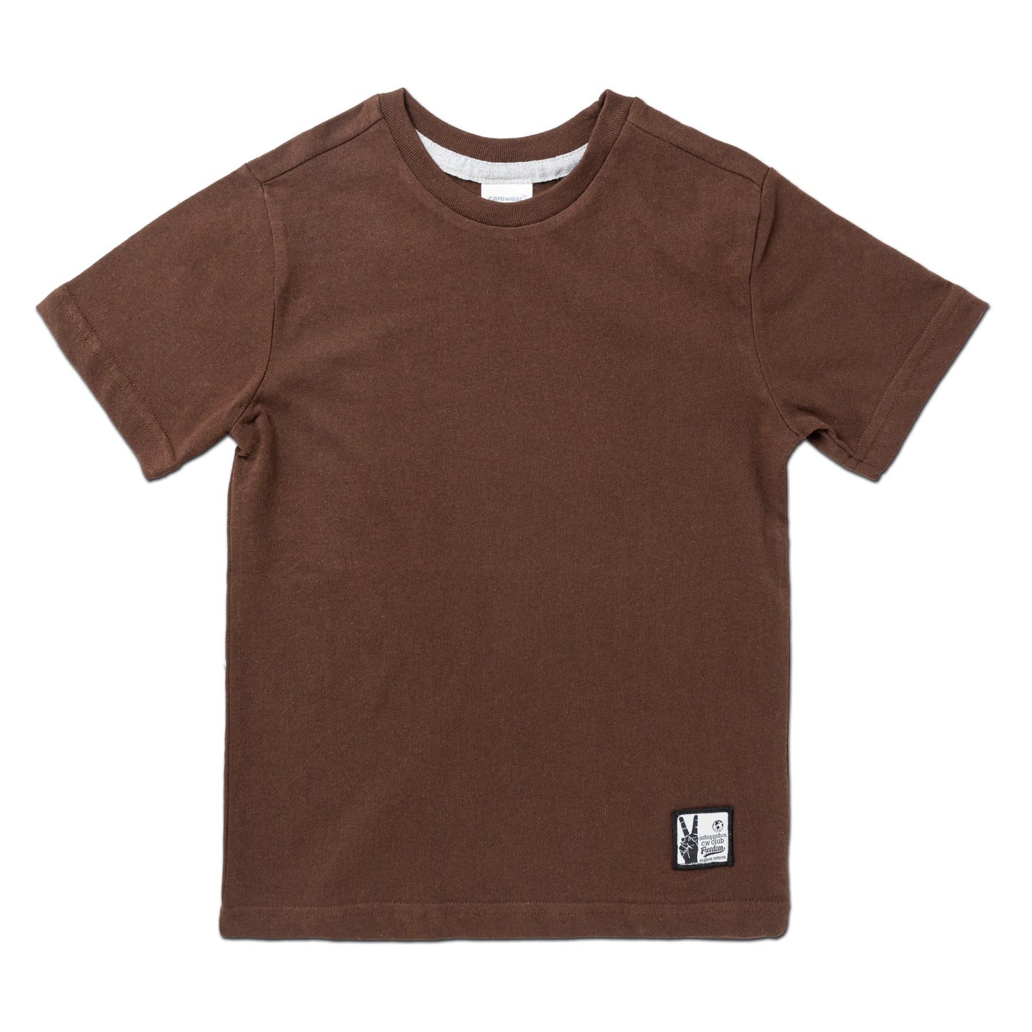 Kids Round Neck T-Shirt (4 - 14 Years) - Brown