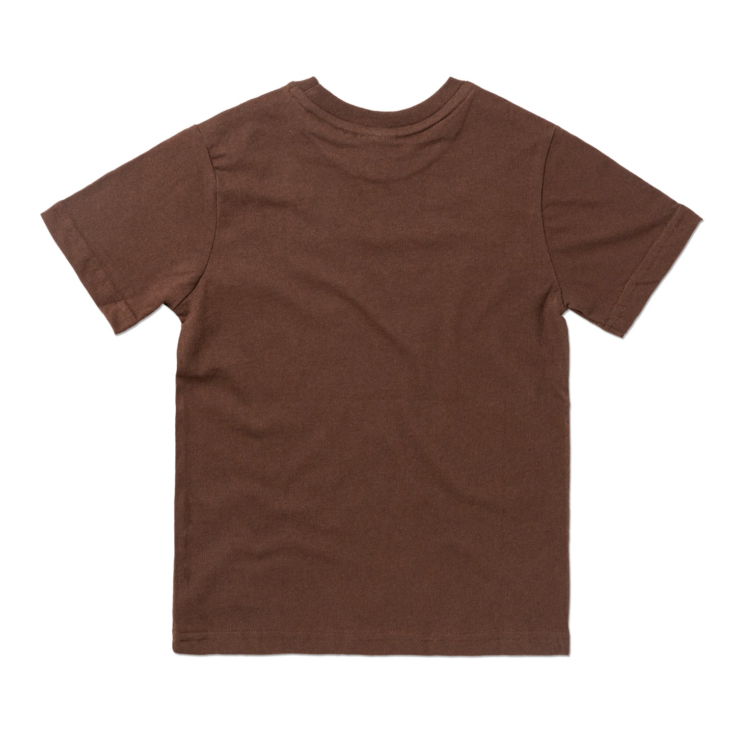 Kids Round Neck T-Shirt (4 - 14 Years) - Brown