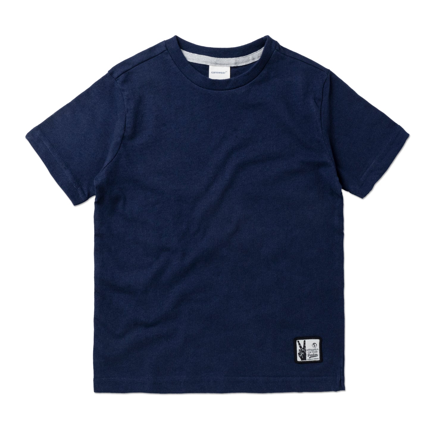 Kids Round Neck T-Shirt Combo x 2 (4 - 14 Years) - Navy / Grey Melange