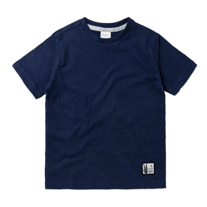 Kids Round Neck T-Shirt Combo x 2 (4 - 14 Years) - Navy / Grey Melange
