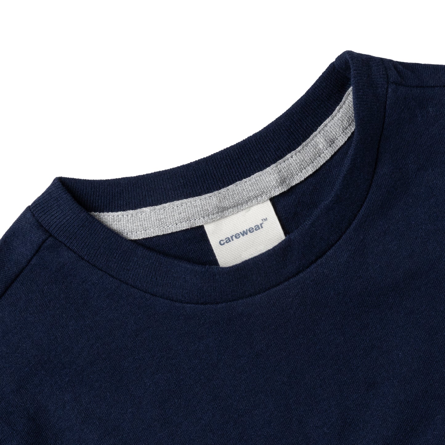 Kids Round Neck T-Shirt Combo x 2 (4 - 14 Years) - Navy / Grey Melange