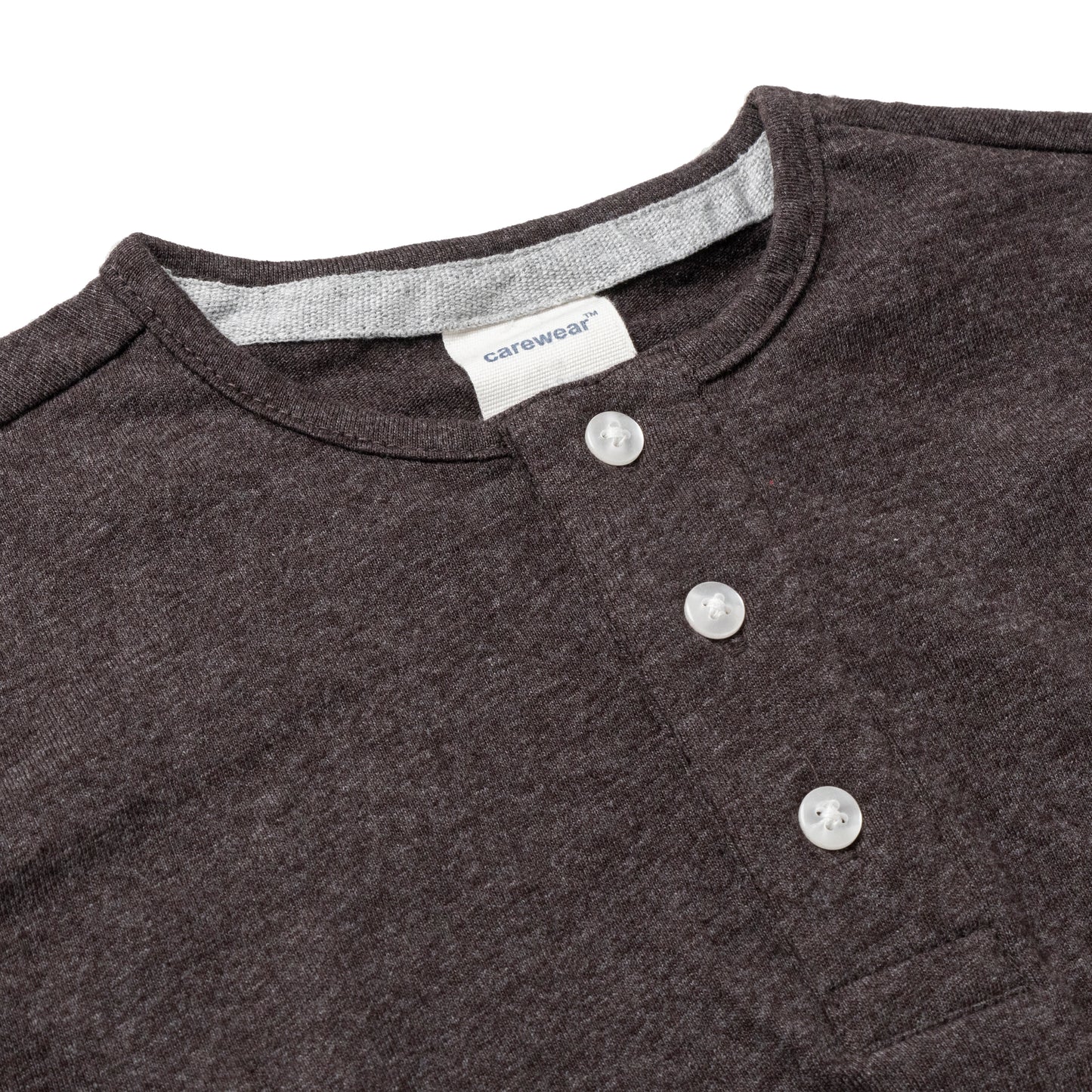 Kids Henley T-Shirt (4 - 14 Years) - Chocolate Melange