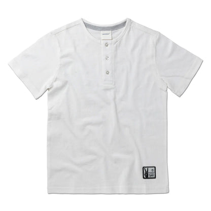 Kids Henley T-Shirt (4 - 14 Years) - Off White