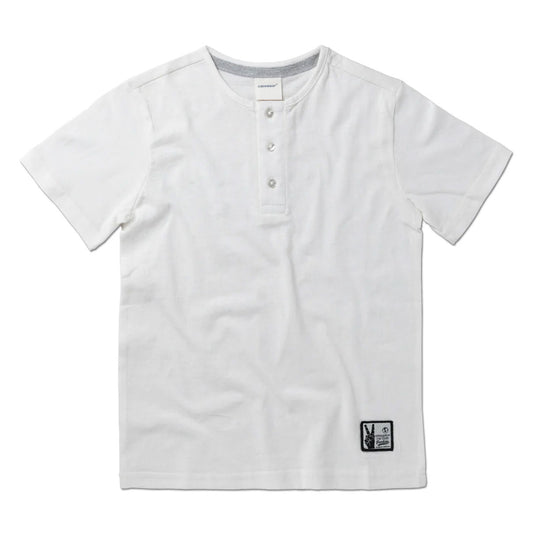 Kids Henley T-Shirt (4 - 14 Years) - Off White