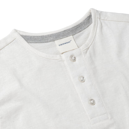 Kids Henley T-Shirt (4 - 14 Years) - Off White