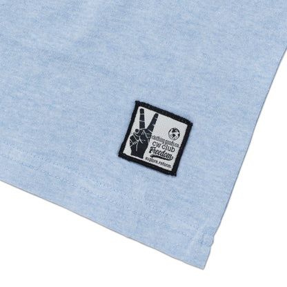 Kids Henley T-Shirt (4 - 14 Years) - Sky Blue Melange