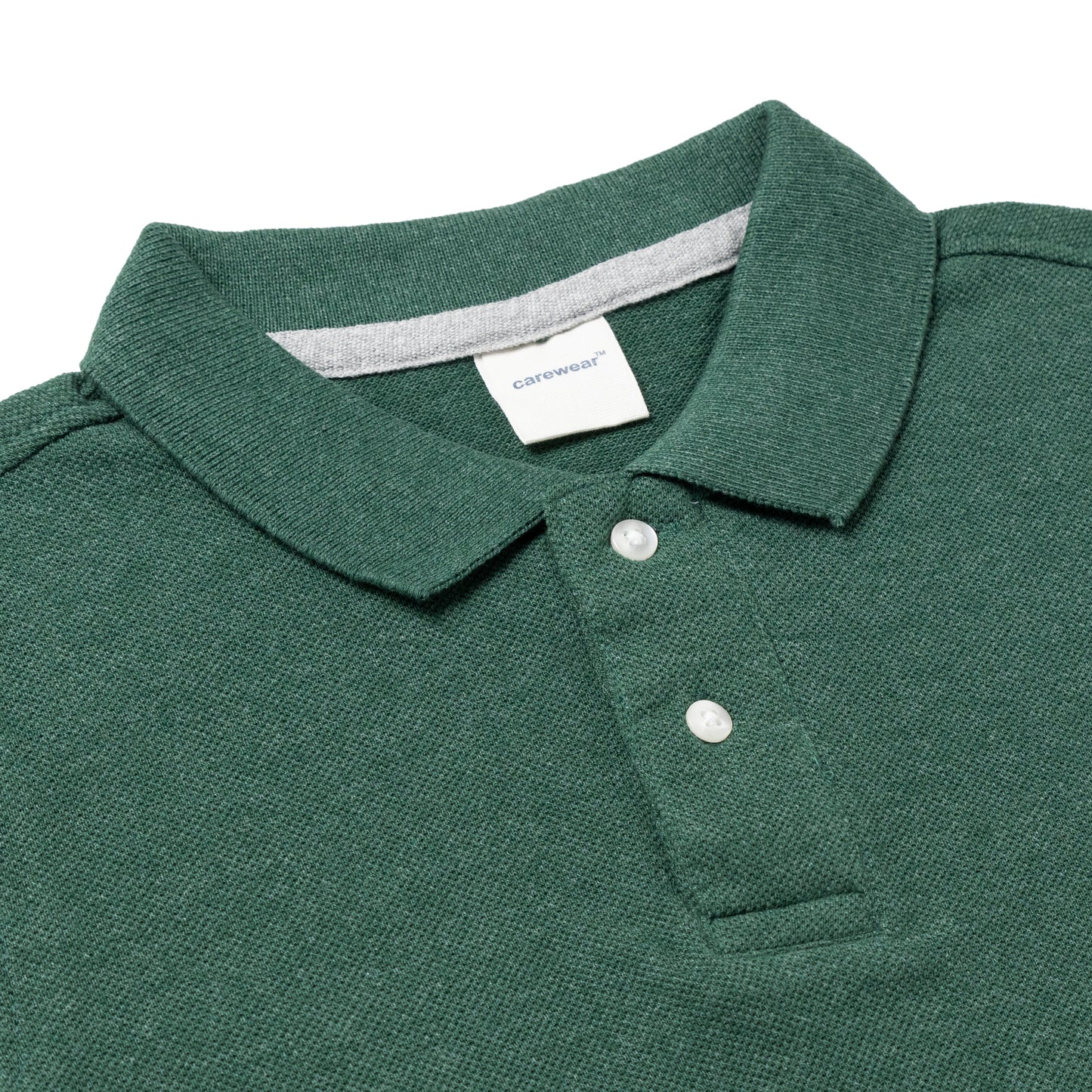 Kids Polo T-Shirt (4 - 14 Years) - Forest Green Melange