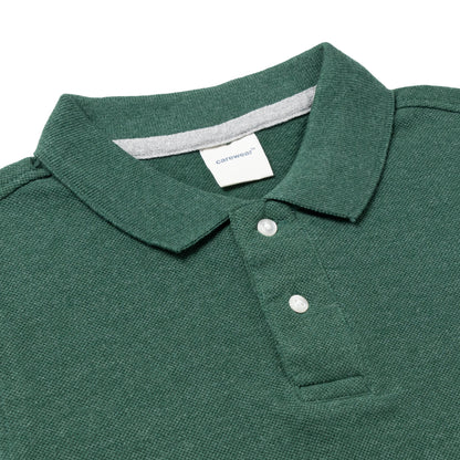 Kids Polo T-Shirt (4 - 14 Years) - Forest Green Melange