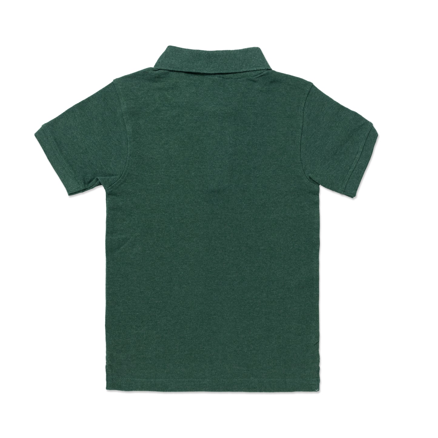 Kids Polo T-Shirt (4 - 14 Years) - Forest Green Melange