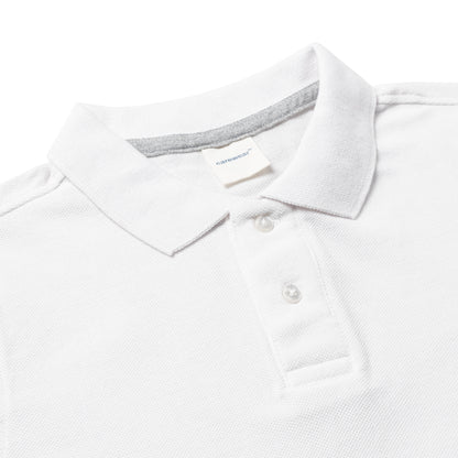 Kids Polo Combo x 2 (4 - 14 Years) - White / Forest Green Melange