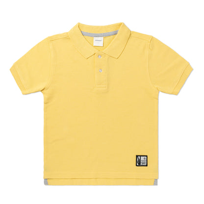 Kids Polo Combo x 2 (4 - 14 Years) - Brown Melange / Sunlight Yellow