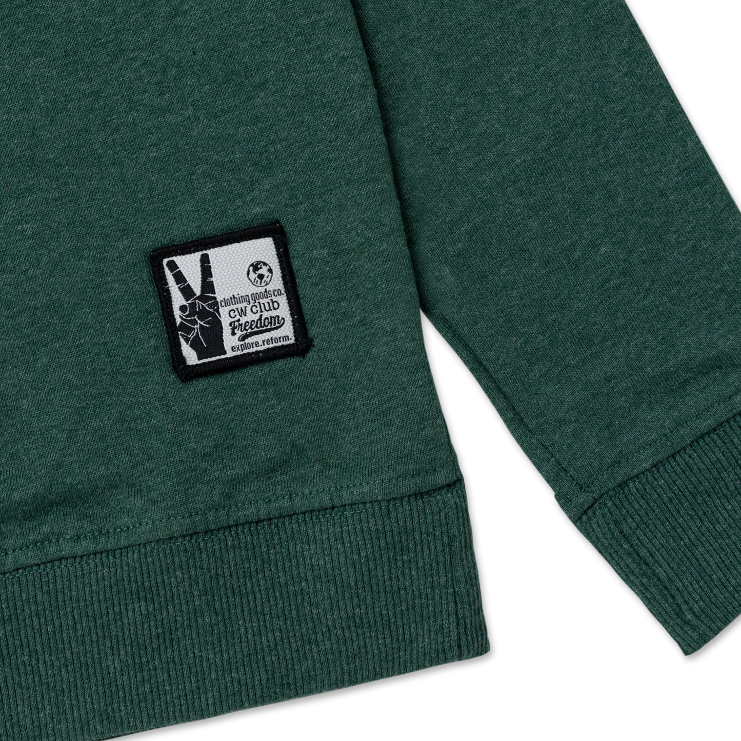 Kids Sweatshirt Combo x 2 (4 - 14 Years) - Forest Green Melange / Sunlight Yellow