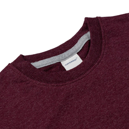 Kids Sweatshirt Combo x 2 (4 - 14 Years) - Maroon Melange / Sunlight Yellow - FESTIVE 20