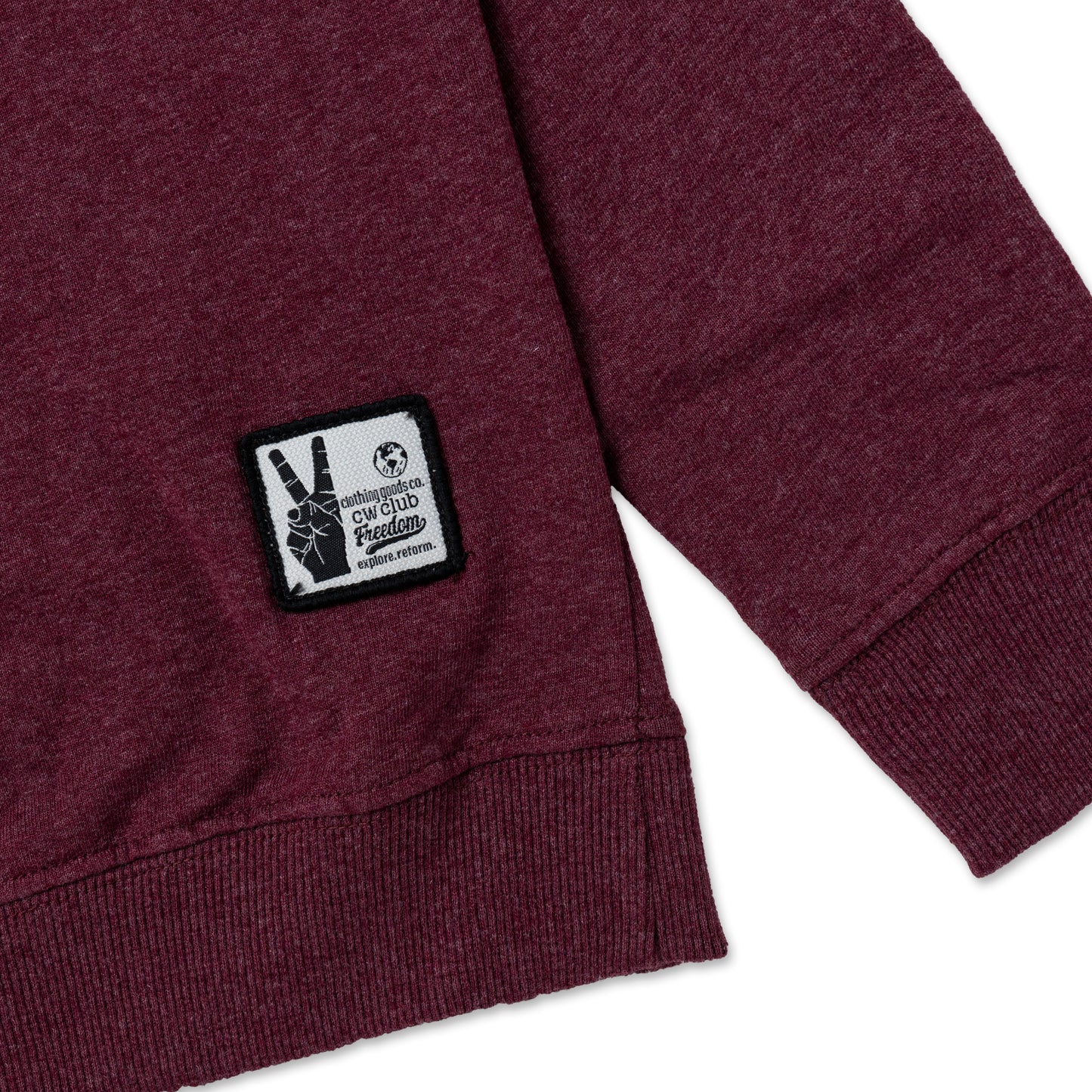 Kids Sweatshirt Combo x 2 (4 - 14 Years) - Maroon Melange / Sunlight Yellow - FESTIVE 20
